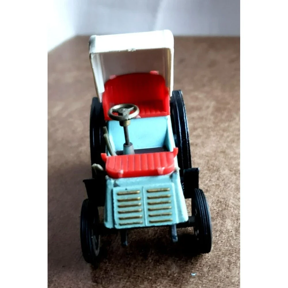 GAMA TOY DIECAST 2 Seater Light Blue Body Red Seat & White Canopy 1:46 W GERMANY